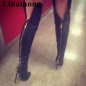 2019 Newest Women Shoes Rear Zipper Design Winter Sexy Pointed Toe And Thin High Heel Black Over-the-knee Women Boots
2019 Newest Women Shoes Rear Zipper Design Winter Sexy Pointed Toe And Thin High Heel Black Over-the-knee Women Boots