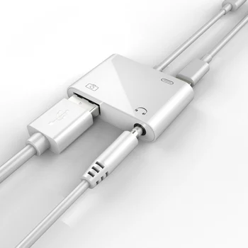 Newest 3 in 1 for Lightning to USB Camera Audio Reader Adapter with Charging Port 3.5mm Headphone Jack
Newest 3 in 1 for Lightning to USB Camera Audio Reader Adapter with Charging Port 3.5mm Headphone Jack