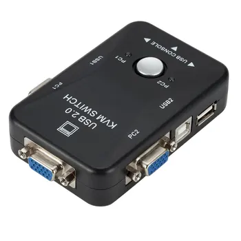 USB2.0 Manual Audio Video VGA Switcher Two Inputs One Ouput KVM Splitter Switch Box Adapter
USB2.0 Manual Audio Video VGA Switcher Two Inputs One Ouput KVM Splitter Switch Box Adapter