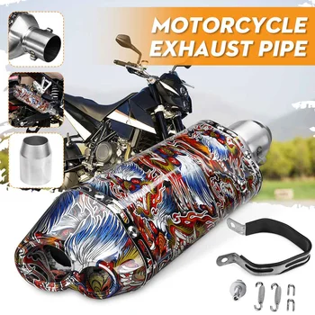 A Set 38-51mm Universal Motorcycle Motorbike Exhaust Pipe Tail Muffler Stainless Steel Dual Outlet with Silencer
A Set 38-51mm Universal Motorcycle Motorbike Exhaust Pipe Tail Muffler Stainless Steel Dual Outlet with Silencer