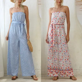 Women Ladies Playsuit Party Jumpsuit Off Shoulder Floral Bandge Romper High Waist Long Trousers Pants Clubwear Summer vacation
Women Ladies Playsuit Party Jumpsuit Off Shoulder Floral Bandge Romper High Waist Long Trousers Pants Clubwear Summer vacation