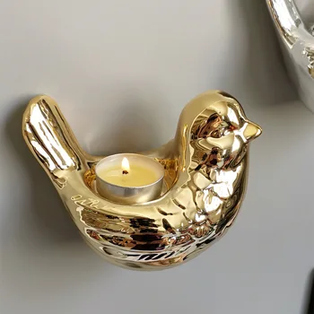 Gold Ceramics Wall Candle Holders Silver Bird Candle Holder European Candlestick Tea Light Holder Wall Decoration Gift FC531 
Gold Ceramics Wall Candle Holders Silver Bird Candle Holder European Candlestick Tea Light Holder Wall Decoration Gift FC531
