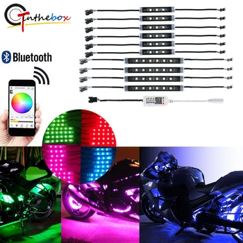 GTinthebox RGB Multi-Color LED Strips Smart App Control Lighting Kit for Motorcycle Decor
GTinthebox RGB Multi-Color LED Strips Smart App Control Lighting Kit for Motorcycle Decor