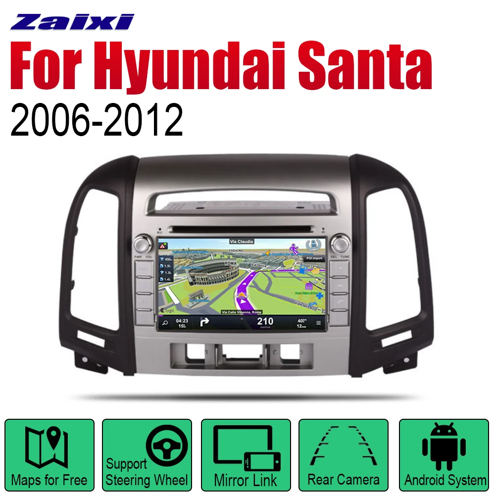 ZaiXi Android Car Radio Stereo DVD GPS Navigation For Hyundai Santa Fe 2006~2012 Bluetooth wifi 2din Car Radio Stereo Multimedia
ZaiXi Android Car Radio Stereo DVD GPS Navigation For Hyundai Santa Fe 2006~2012 Bluetooth wifi 2din Car Radio Stereo Multimedia