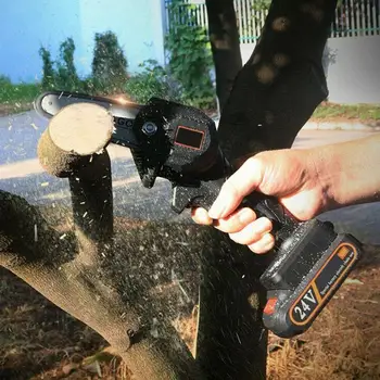24V Rechargeable MINI Electric Chainsaw Wood Cutting Chainsaw Angle Bracket Saw Lithium Part Universal Chain Adjustable A3J7 
24V Rechargeable MINI Electric Chainsaw Wood Cutting Chainsaw Angle Bracket Saw Lithium Part Universal Chain Adjustable A3J7