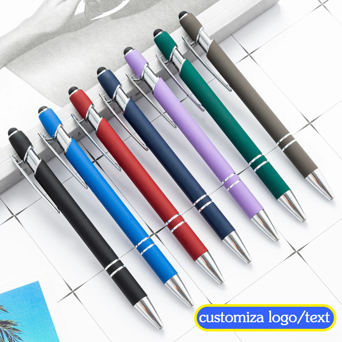 Coloful Multifunction Ballpoint Pen Business Writing Signing Touch Pens Office Stationery Supplies Wholesale Customized Gift
Coloful Multifunction Ballpoint Pen Business Writing Signing Touch Pens Office Stationery Supplies Wholesale Customized Gift