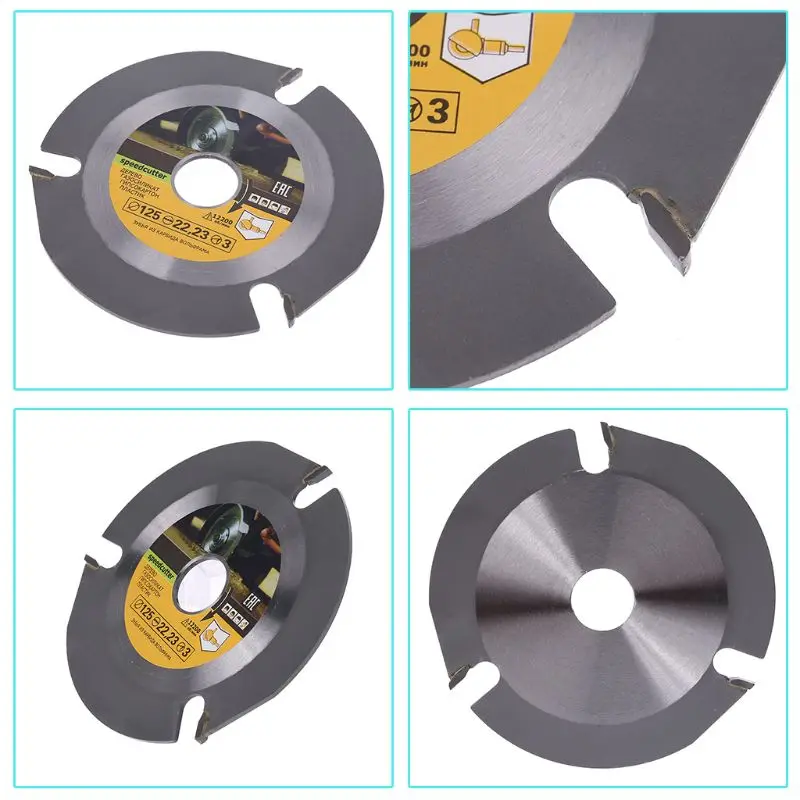 Woodworking Blade for Angle Grinder Disc for Wood Carving Cutting Shaping with 3 Teeth 7/8'' Arbor 5 Inch 125mm
Woodworking Blade for Angle Grinder Disc for Wood Carving Cutting Shaping with 3 Teeth 7/8'' Arbor 5 Inch 125mm