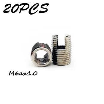 20PCS M6a-1.0 stainless steel Threaded Inserts Metal Thread Repair Insert Self Tapping Slotted Screw Threaded
20PCS M6a-1.0 stainless steel Threaded Inserts Metal Thread Repair Insert Self Tapping Slotted Screw Threaded
