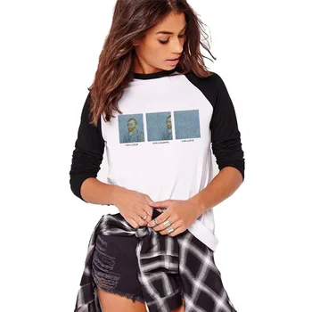 Van Gogh Raglan Long Sleeve T shirt Women Autumn Winter Plus Size Tee Shirt Femme Streetwear Casual Cotton Shirts
Van Gogh Raglan Long Sleeve T shirt Women Autumn Winter Plus Size Tee Shirt Femme Streetwear Casual Cotton Shirts