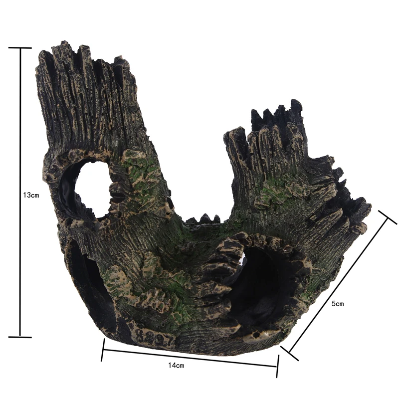 5 Aquarium Decoration Water Grass Landscaping Resin Skull Reptile Toy Evasion House Hidden Room Pet Gardening Fish Tank Decoration