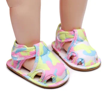 Baby Sandals Infant Camouflage Colorblock Shoes Hollow Anti-slip Rubber Sole Toddler Shoes Newborn First Walker 18-24M
Baby Sandals Infant Camouflage Colorblock Shoes Hollow Anti-slip Rubber Sole Toddler Shoes Newborn First Walker 18-24M
