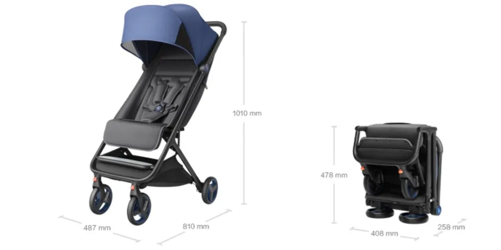 xiaomi rice rabbit folding stroller