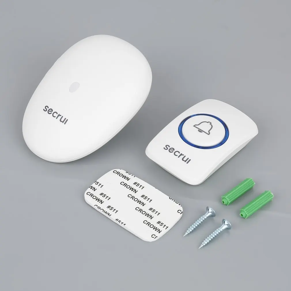 Secrui 433MHz Multifunctional Wireless Smart Doorbell With Button Control Songs Optional Intelligent Home Welcome Alarm white
Secrui 433MHz Multifunctional Wireless Smart Doorbell With Button Control Songs Optional Intelligent Home Welcome Alarm white