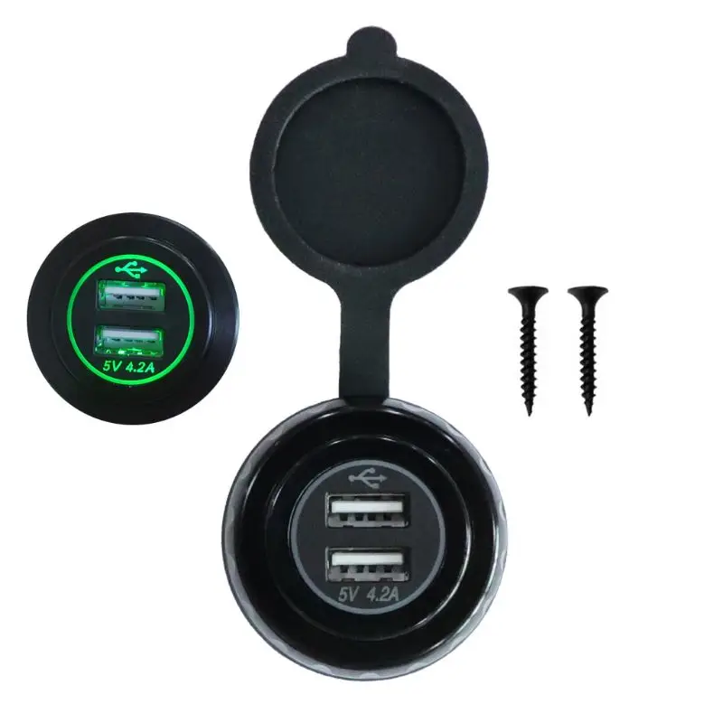 Universal Universal DIY Waterproof Dual Ports USB Charger 5V/2.1A LED Power Adapter Socket with Cable for DC 12V-24V Cars Boat
Universal Universal DIY Waterproof Dual Ports USB Charger 5V/2.1A LED Power Adapter Socket with Cable for DC 12V-24V Cars Boat