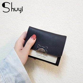 Cute Wallets Leather Women Wallets Fashion Short wallet Student Coin Purse Card Holder Ladies Clutch Bag Cat Small Female Purse
Cute Wallets Leather Women Wallets Fashion Short wallet Student Coin Purse Card Holder Ladies Clutch Bag Cat Small Female Purse