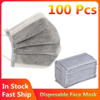 100pcs Disposable Face Mask Nonwoven 4Layer Anti Dust Smog Breathable Filter Mouth Mask Gray Earloops Masks Fast Shipping
100pcs Disposable Face Mask Nonwoven 4Layer Anti Dust Smog Breathable Filter Mouth Mask Gray Earloops Masks Fast Shipping