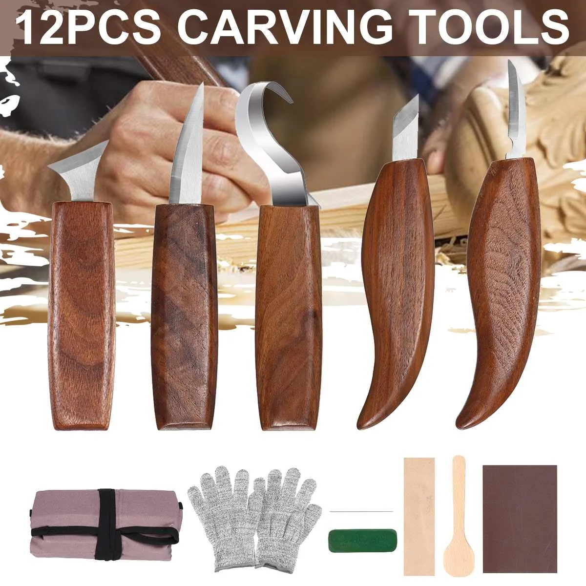Chisel Carving Knife Woodcut DIY Hand Wood Carving Tools Woodcarving Cutter Knives Peeling Woodworking Spoon Hand Tools Worker
Chisel Carving Knife Woodcut DIY Hand Wood Carving Tools Woodcarving Cutter Knives Peeling Woodworking Spoon Hand Tools Worker