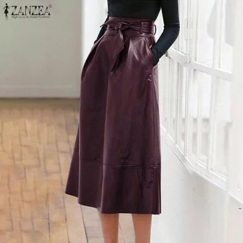 ZANZEA Fashion Long Skirts 2020 Summer Solid PU Leather SkirtsWomen Zipper High Waist Belt Work OL Vestidos Female Robe Jupe
ZANZEA Fashion Long Skirts 2020 Summer Solid PU Leather SkirtsWomen Zipper High Waist Belt Work OL Vestidos Female Robe Jupe