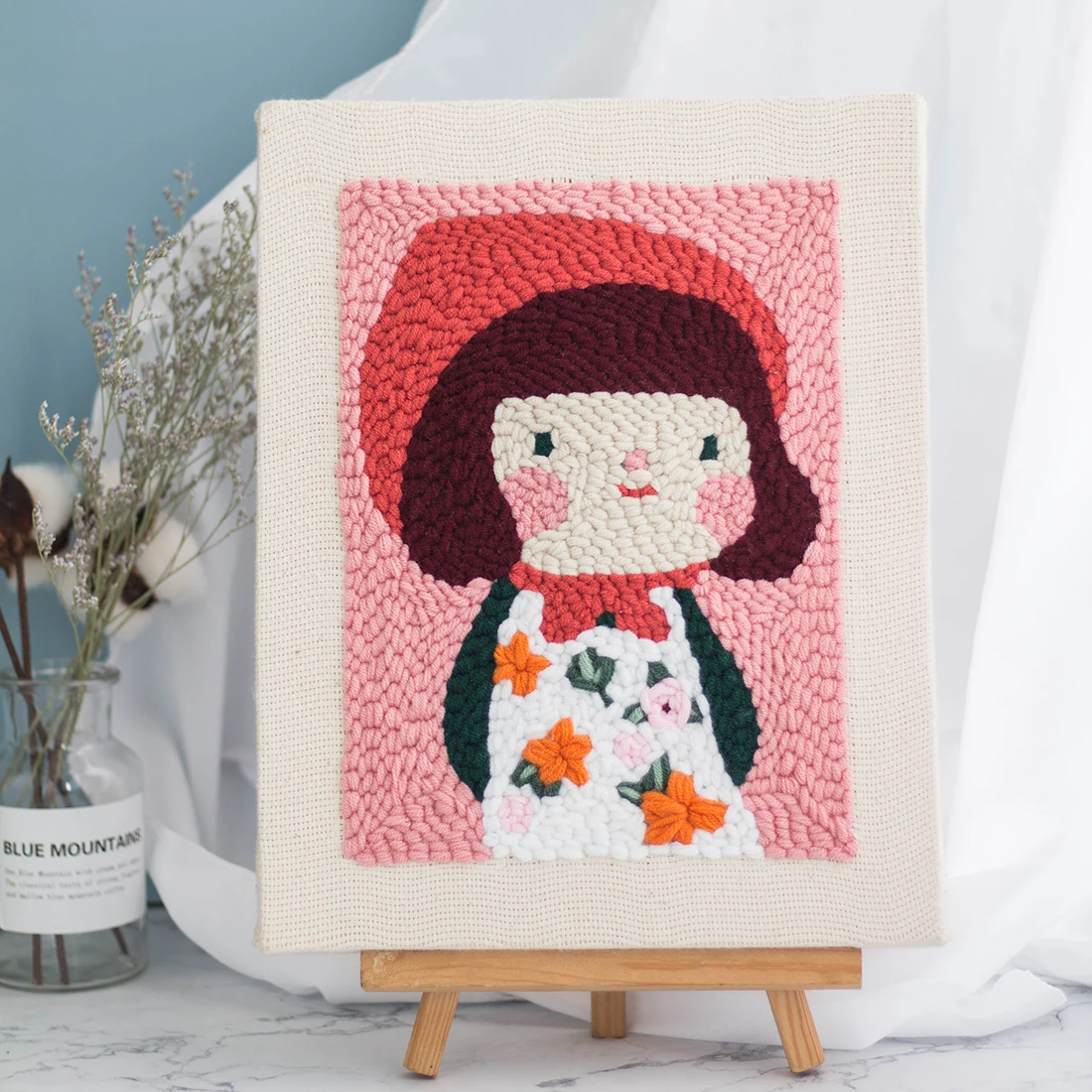 DIY Knitting Wool Rug Hooking Kit Handcraft Woolen Embroidery Creative Gift with Punch Needle 25x30cm Wooden-frame Little Girl
DIY Knitting Wool Rug Hooking Kit Handcraft Woolen Embroidery Creative Gift with Punch Needle 25x30cm Wooden-frame Little Girl