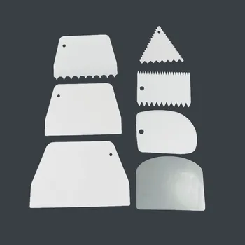 7 PCs Plastic Trapezoid Semicircle Arc Triangular Sawteeth Cake Cream Scraper Set Kitchen Baking Split Surface Scraper
7 PCs Plastic Trapezoid Semicircle Arc Triangular Sawteeth Cake Cream Scraper Set Kitchen Baking Split Surface Scraper