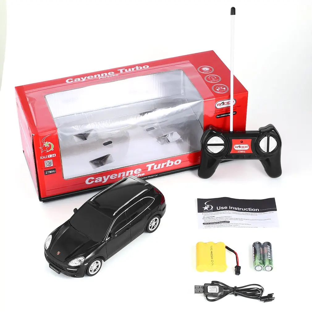 1:24 Scale LED Lights Radio Control Model Car Toys for Porsche Cayenne Turbo Model Shock Absorber RC Model Vehicle Kid Toys
1:24 Scale LED Lights Radio Control Model Car Toys for Porsche Cayenne Turbo Model Shock Absorber RC Model Vehicle Kid Toys