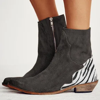 Women Shoes 2019 Sexy Leopard Pointed Toe Ankle Boots Zipper Zebra pattern Deep Flat Heel boots Lady Shoes Women Boots 
Women Shoes 2019 Sexy Leopard Pointed Toe Ankle Boots Zipper Zebra pattern Deep Flat Heel boots Lady Shoes Women Boots