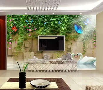 CJSIR Custom Wallpaper Romantic Flower Vine Swan Lake TV Background Wall Home Decoration Living Room Bedroom 3d Wallpaper 
CJSIR Custom Wallpaper Romantic Flower Vine Swan Lake TV Background Wall Home Decoration Living Room Bedroom 3d Wallpaper