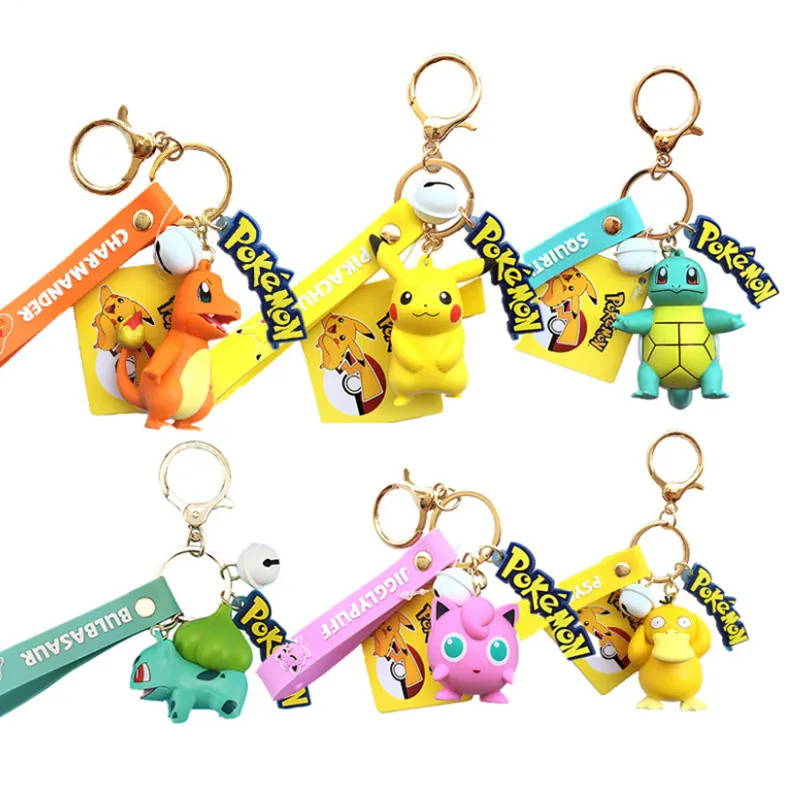 6 Styles Original Pokemon Pikachu Doll Fashion Cartoon Keychain Pendant Pokemon Anime Model Car Keychain Children Gift
6 Styles Original Pokemon Pikachu Doll Fashion Cartoon Keychain Pendant Pokemon Anime Model Car Keychain Children Gift