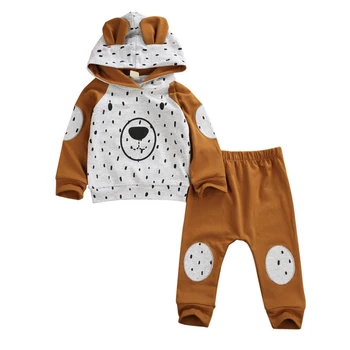 Pudcoco Fast Shipping 0-24M Newborn Baby Boy Girl Clothing Print Bear Hooded Tops Sweatshirt Pants Tracksuit Outfits Set
Pudcoco Fast Shipping 0-24M Newborn Baby Boy Girl Clothing Print Bear Hooded Tops Sweatshirt Pants Tracksuit Outfits Set