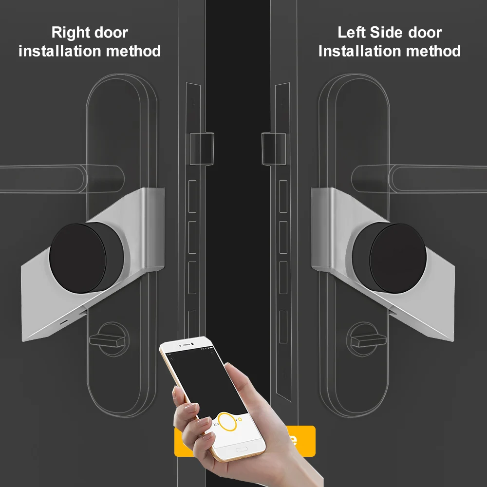 New Silver Sherlock S3 Smart Door Lock Home Keyless Lock Easy to Attach Smart Electronic Lock Wireless App Phone Control
New Silver Sherlock S3 Smart Door Lock Home Keyless Lock Easy to Attach Smart Electronic Lock Wireless App Phone Control
