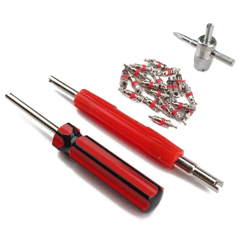 Dual Single Head Valve Core Remover Wrench with Valve Core and 4-Way Tire Nickel and Zinc Alloy Plating Practical Remover Tool
Dual Single Head Valve Core Remover Wrench with Valve Core and 4-Way Tire Nickel and Zinc Alloy Plating Practical Remover Tool