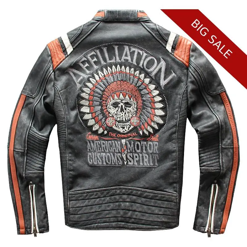 2020 Vintage Black Men American Motorcycle Leather Jacket Plus Size XXXXXL Genuine Thick Cowhide Slim Fit Biker's Coat
2020 Vintage Black Men American Motorcycle Leather Jacket Plus Size XXXXXL Genuine Thick Cowhide Slim Fit Biker's Coat
