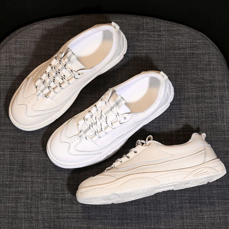 white women genuine leather vulcanized shoes fashion korean trend ladies skate casual flats designer female dress moccasins girl (17)