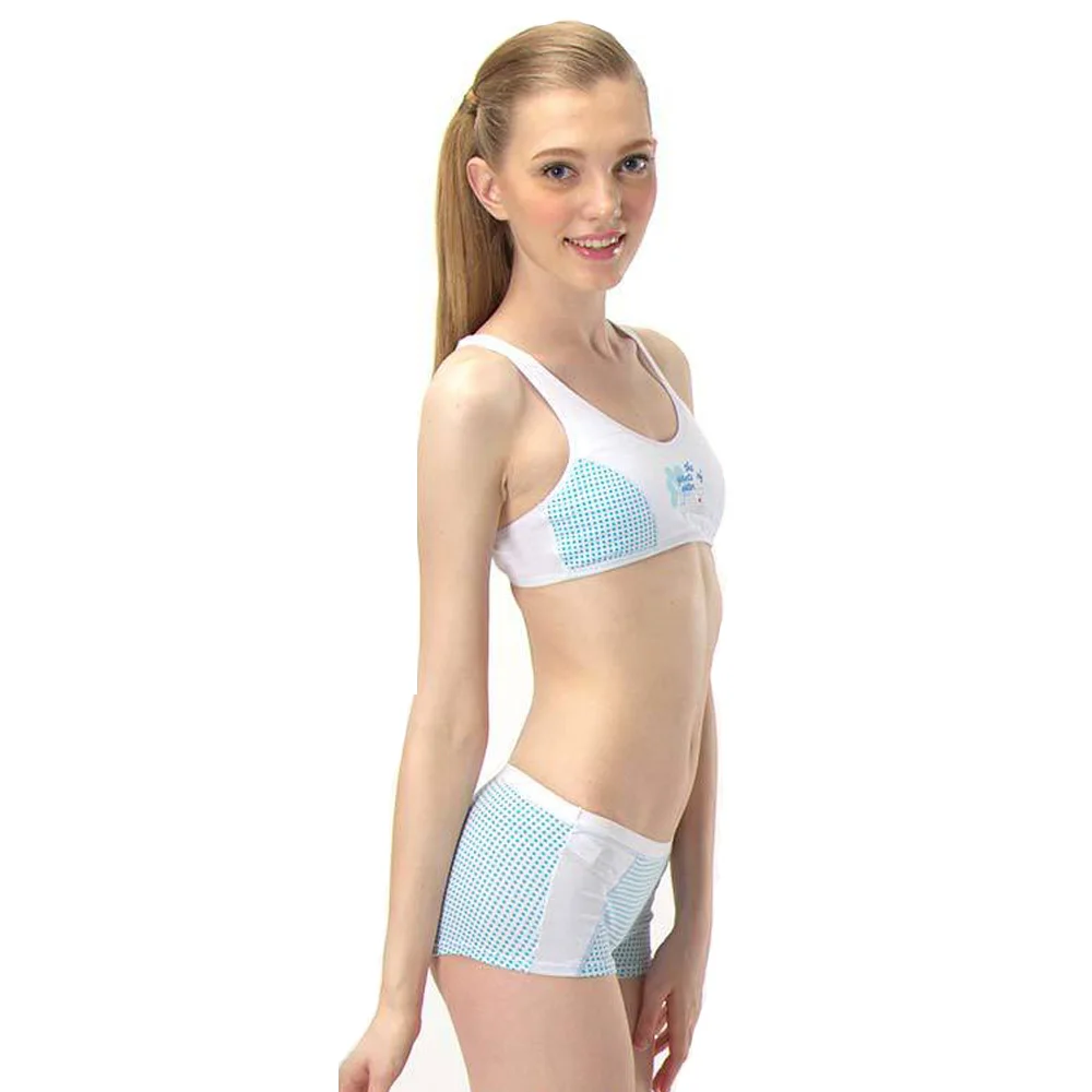 Funklouz Young Girls Cotton Bra Teen Student Sports Training Bra