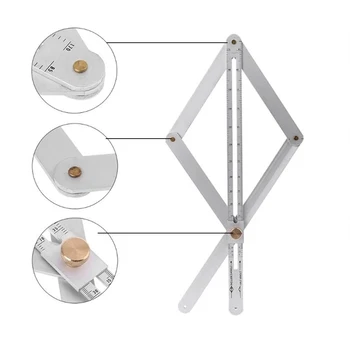 Fold Rule Flexible Carpenter Tools Combination Square Angle Ruler Protractor Multi-Function Measuring Tool For Woodwork 40DC12
Fold Rule Flexible Carpenter Tools Combination Square Angle Ruler Protractor Multi-Function Measuring Tool For Woodwork 40DC12
