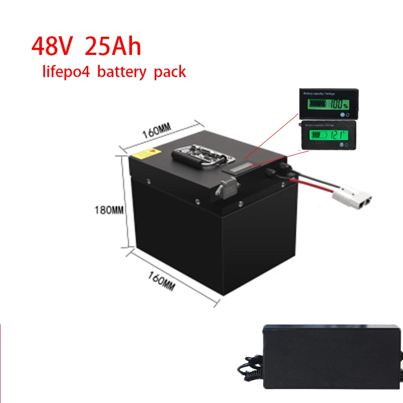 48V 25Ah Lifepo4 battery 48v lithium battery BMS 16S deep cycles for 1000W 2000W scooter bike backup power + 3A charger
48V 25Ah Lifepo4 battery 48v lithium battery BMS 16S deep cycles for 1000W 2000W scooter bike backup power + 3A charger