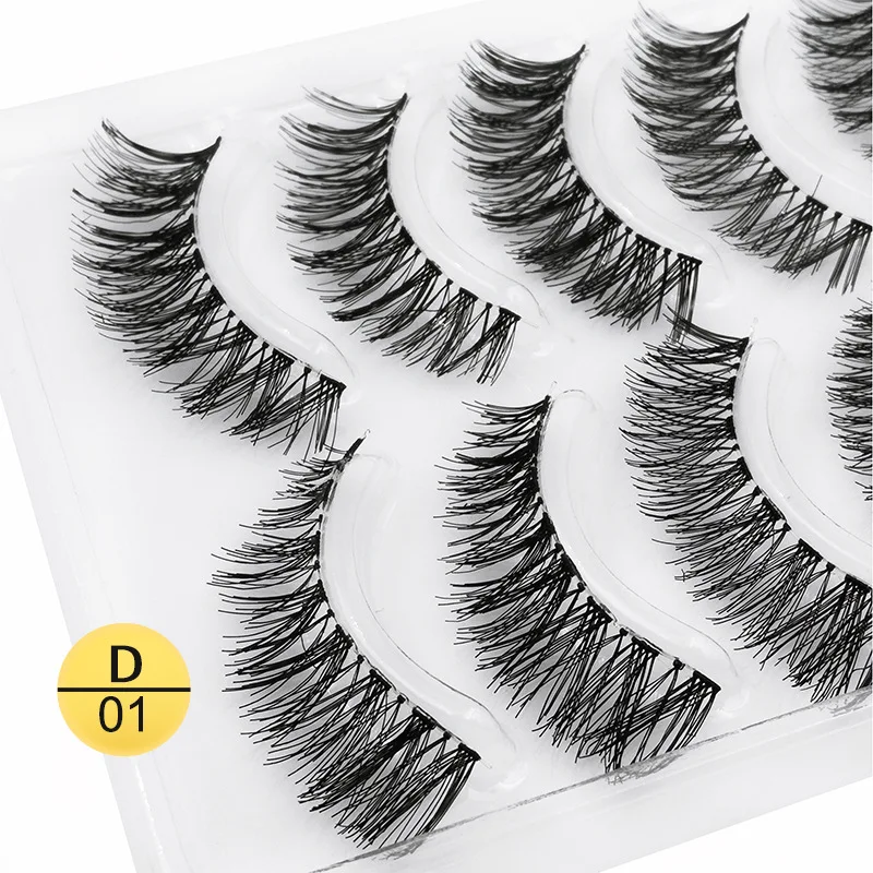 5 Pairs Natural Makeup False Eyelashes Entirely Handmade on Eyelash Makeup Beauty Extension Tools
5 Pairs Natural Makeup False Eyelashes Entirely Handmade on Eyelash Makeup Beauty Extension Tools
