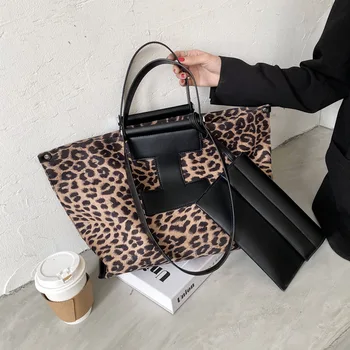 Korean Ins Leopard Print Retro Large-capacity Handbag Women 2020 New Fashion Texture One-shoulder Tote Bag Underarm Bag
Korean Ins Leopard Print Retro Large-capacity Handbag Women 2020 New Fashion Texture One-shoulder Tote Bag Underarm Bag