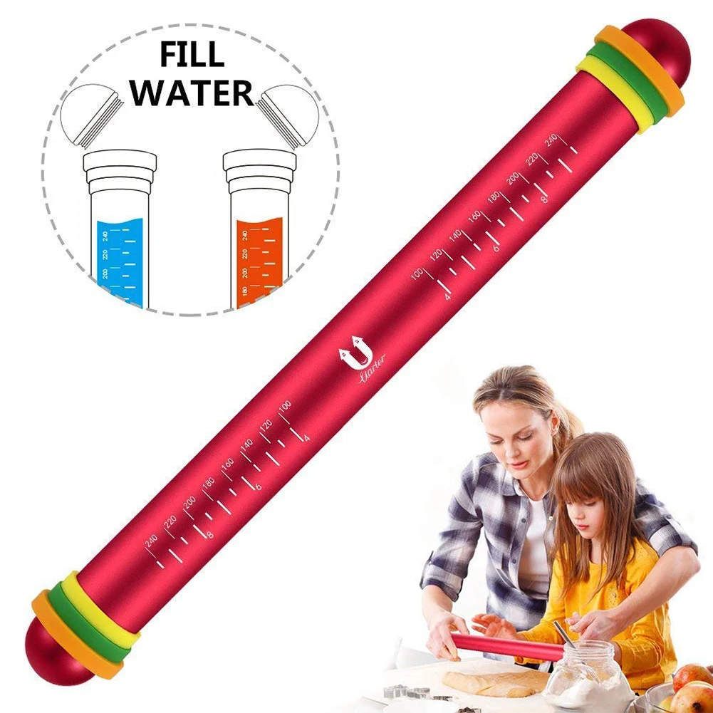 Adjustable Rolling Pin Aluminum Alloy Rolling Pins Non-stick Dough Roller with Measurement Marking and Removable Silicone Rings
Adjustable Rolling Pin Aluminum Alloy Rolling Pins Non-stick Dough Roller with Measurement Marking and Removable Silicone Rings