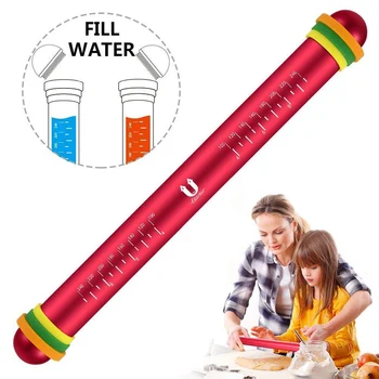 Adjustable Rolling Pin Aluminum Alloy Rolling Pins Non-stick Dough Roller with Measurement Marking and Removable Silicone Rings
Adjustable Rolling Pin Aluminum Alloy Rolling Pins Non-stick Dough Roller with Measurement Marking and Removable Silicone Rings