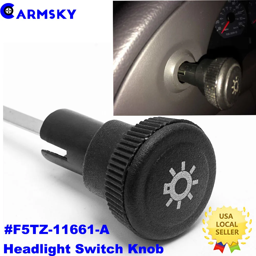 1 pcs ARMSKY Black 1992-2004 Headlight Switch Knob for Ford Bronco F150 F250 F350 Mustang
1 pcs ARMSKY Black 1992-2004 Headlight Switch Knob for Ford Bronco F150 F250 F350 Mustang