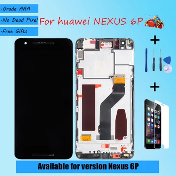 For 5.7 inches HUAWEI Nexus 6P LCD screen assembly with front case touch glass, original Black
For 5.7 inches HUAWEI Nexus 6P LCD screen assembly with front case touch glass, original Black