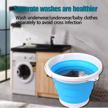 Foldable Mini Household Washing Machine Large Volume Ultrasonic Turbo Automatic Washer With Dehydration Function For Home Travel
Foldable Mini Household Washing Machine Large Volume Ultrasonic Turbo Automatic Washer With Dehydration Function For Home Travel