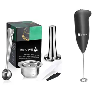 For Nespresso Refillable Coffee Capsule Milk Frother Reusable Coffee Set Compatible With Vertuoline Delonghi
For Nespresso Refillable Coffee Capsule Milk Frother Reusable Coffee Set Compatible With Vertuoline Delonghi
