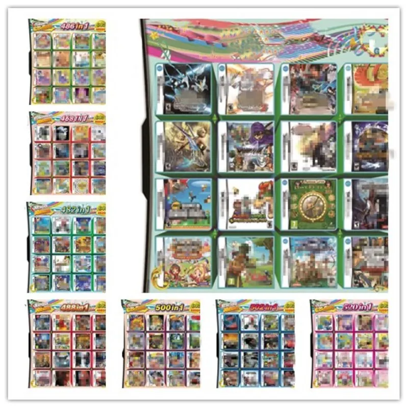 Супер все в 1 Ds мультиарт видеоигры картридж карта для DS 3DS игровые сборники