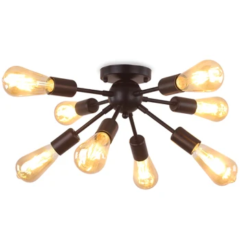 Modern Led Ceiling Lights 8 Head Vintage Industrial Edison LED Lights Barn Metal Flush Mount Ceiling Lights Lamp For living room 
Modern Led Ceiling Lights 8 Head Vintage Industrial Edison LED Lights Barn Metal Flush Mount Ceiling Lights Lamp For living room