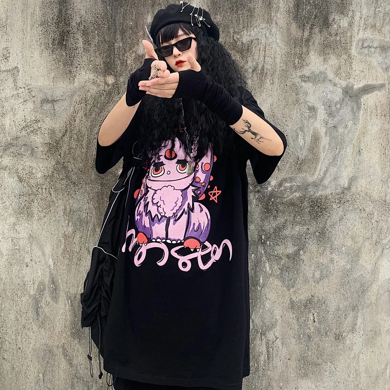Summer Korean Ins Harajuku Style Fun Cartoon Printing Short-sleeved T-shirt Men and Women Casual Loose T-shirt
Summer Korean Ins Harajuku Style Fun Cartoon Printing Short-sleeved T-shirt Men and Women Casual Loose T-shirt