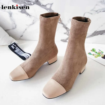 Lenkisen genuine leather fashion streetwear square toe zipper med heels simple style young winter warm women mid-calf boots L04
Lenkisen genuine leather fashion streetwear square toe zipper med heels simple style young winter warm women mid-calf boots L04