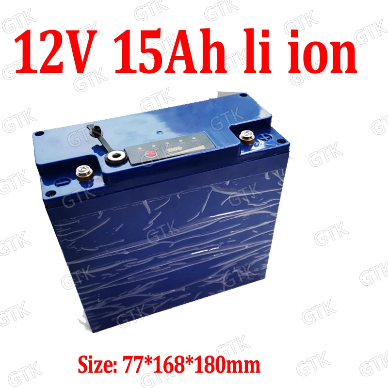 GTK 12v 15Ah lithium battery li ion 18650 BMS 3s for 240w golf trolly cart Inverter supply light EV Children's toy + 3A charger
GTK 12v 15Ah lithium battery li ion 18650 BMS 3s for 240w golf trolly cart Inverter supply light EV Children's toy + 3A charger