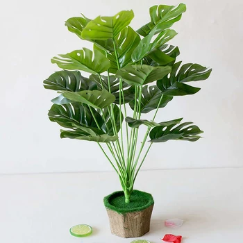 1pc Large Tropical Monstera Palm Tree Leaves Artificial Plants Green Plastic Leaf Fake Plants Home Garden Decoration Accessories
1pc Large Tropical Monstera Palm Tree Leaves Artificial Plants Green Plastic Leaf Fake Plants Home Garden Decoration Accessories